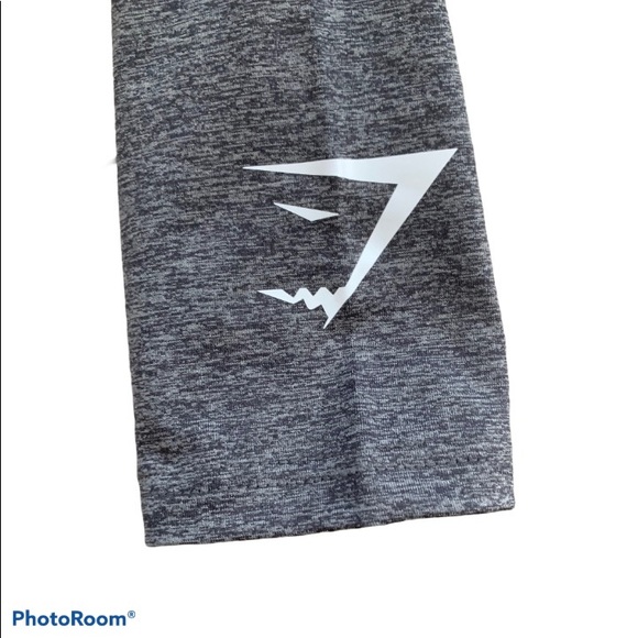 Gym Shark Ark Jersey Charcoal Marl Leggings - Picture 8 of 11